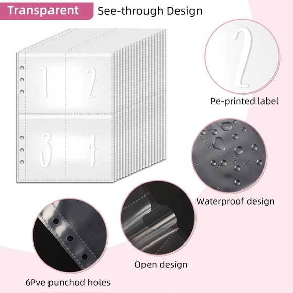 100 envelope savings challenge with custom pen. & UV wrap Handcrafted - Picture 3 of 16